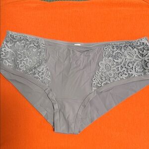 Elegant Gray Lace Women's Panties Size M-L by Conte